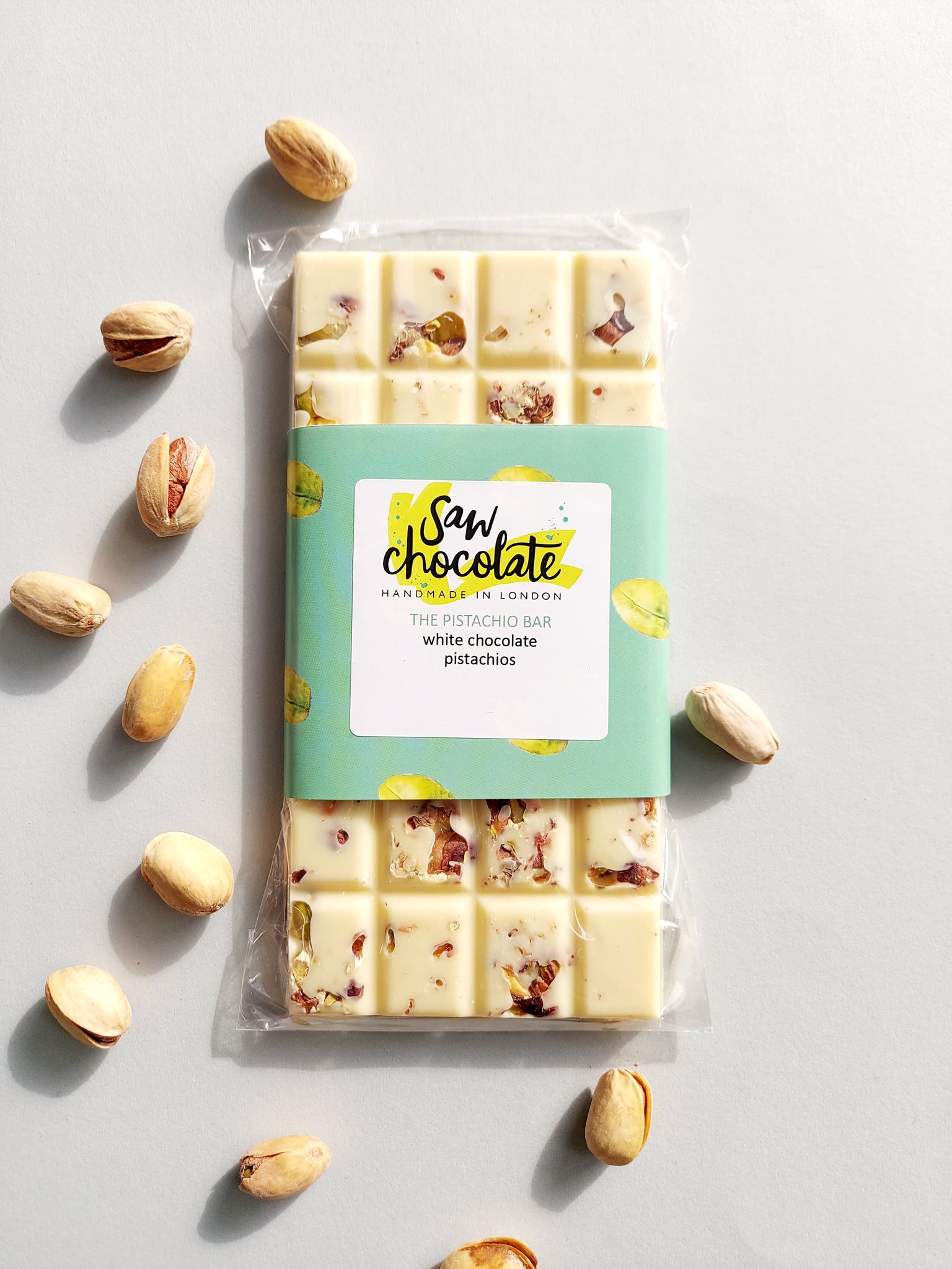 Large Pistachio Bar - White