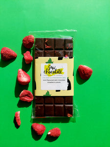 Large Mint & Strawberry Bar - Dark